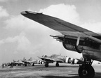Beaufighter TF Mark Xs of No. 455 Squadron RAAF, about to depart from Langham, Norfolk, on an anti-shipping strike.