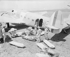 Lodestar 1371 at Catania Sicily for evacuation to hospitals in North Africa via Brendan Cowan