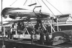 Southampton I S1158 (later numbered A11-1) overturned in the Torens River 22/06/1928 and salvaged for repair in Melbourne (RAAF Official via Brendan Cowan)