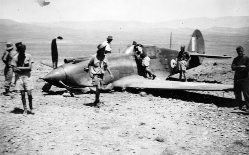 Tomahawk Mk.II AK366 being recovered.
3 Squadron, 
Syria, 26th June 1941, 
via Mike Mirkovic.