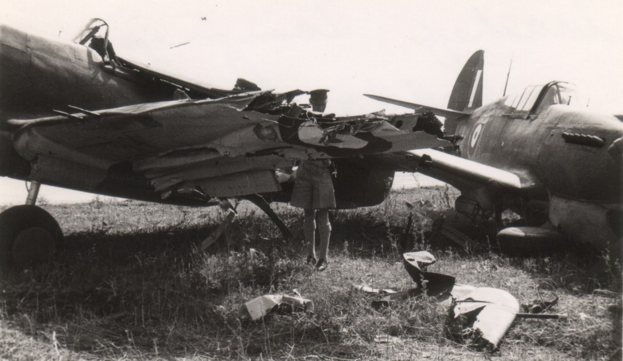 Tomahawk Mk.IIs AK365 (L) and AK474 (R). 
3 Squadron, 
Lydda, May, 1941, 
via Mike Mirkovic.