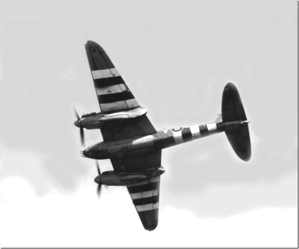 Mossie MM403 SB-V MkVI of 464 Sqn (RAAF) taken in August 1944