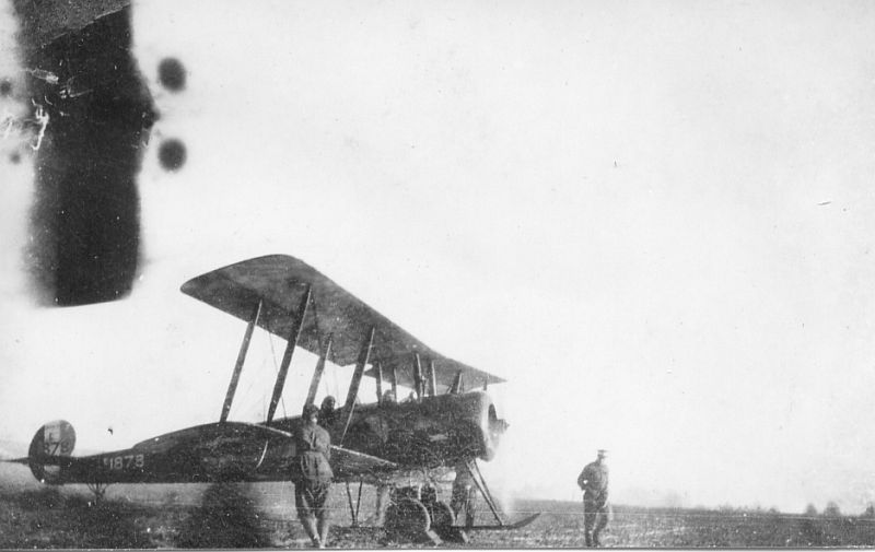 6 Squadron, AFC, Minchinhampton, Dec., 1918, Avro 504K E1878. via Mike Mirkovic.