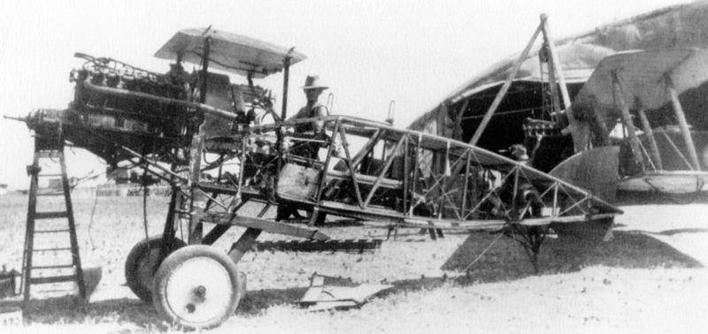 Stripped down F.2B
1 Squadron
El Mejdel, Palestine
 c.1918  
via Mike Mirkovic