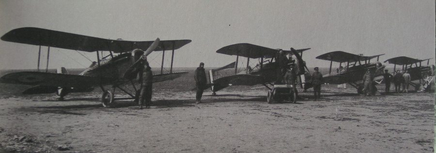 Bristol Fighters 
C Flight 2 Sqn AFC Savy, France. 
Via Rod Farquhar.