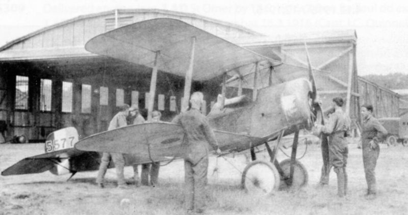 Bristol Scout D 557730 (Aust.) Training Squadron, R.F.C., Ternhill, c.1917via Mike Mirkovic.