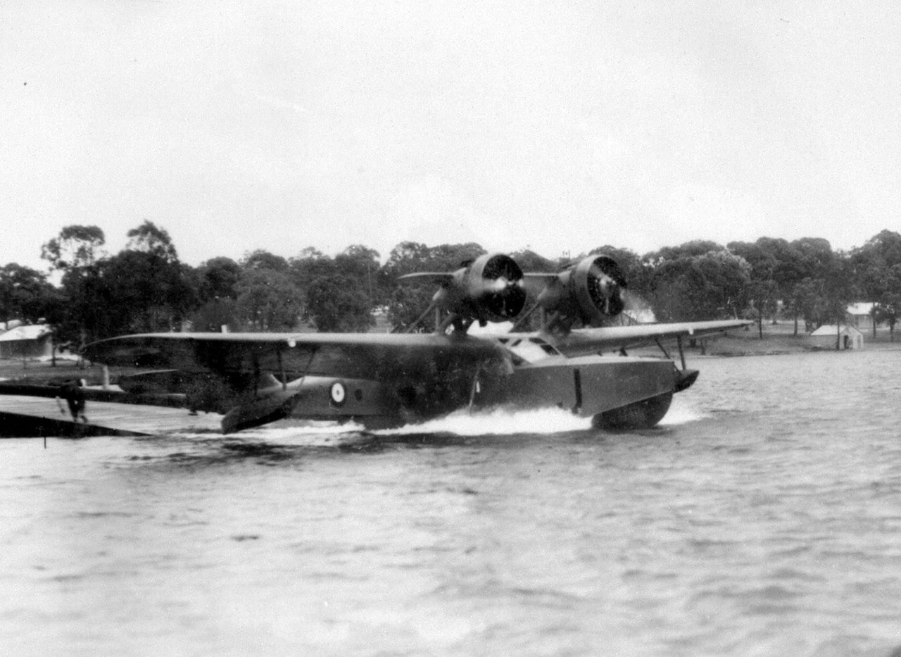 Douglas Dolphin A35-1 
taxying off ramp into water at Rathmines
RAAF photo 
via Steve Mackenzie