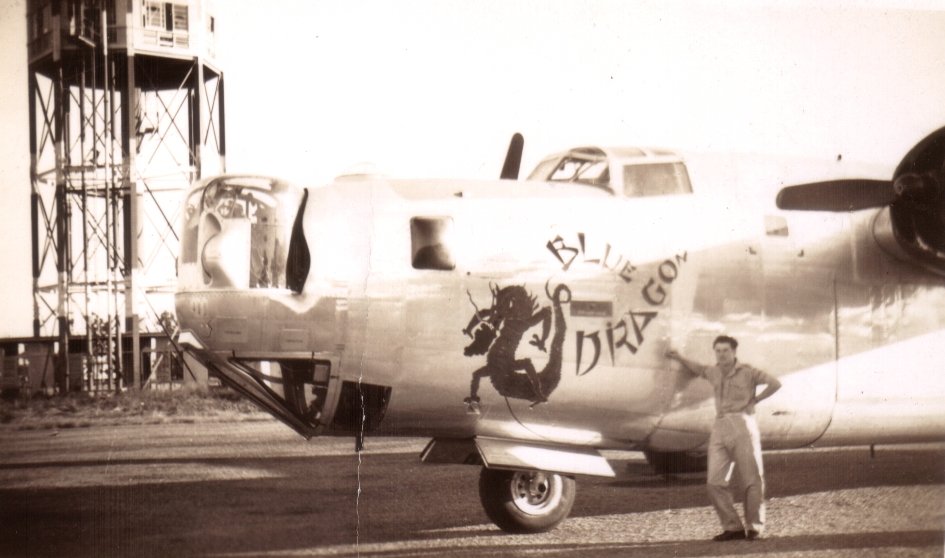 Liberator Blue Dragon Photo LAC  Ted Jones, Clerk Signals, 33 OBU, RAAF.