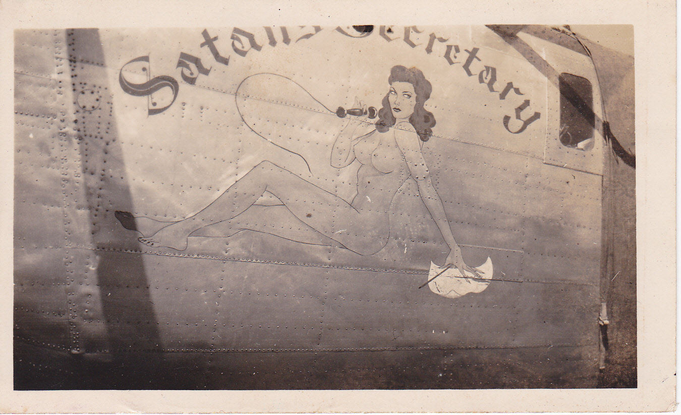 B24D-20-CF  42-63989 USAAF  380th Bonb Group "SATANS SECRETARY"  Dawin Jun43-Feb45  Placed under the control of the RAAF Australian North West Command   photographer unknown  Paul Turner collection