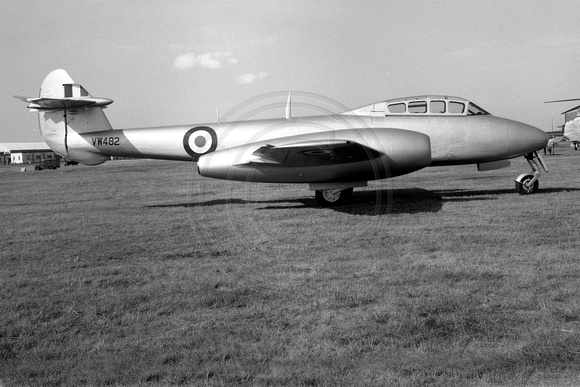 Meteor VW482
                      One of the RAF Meteors that served with 75 &
                      76 Sqns, RAAF in Malta (1952 - 1954)