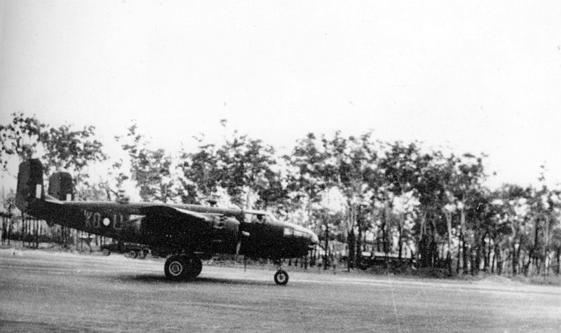B-25D Mitchell A47-25/KO-U. 2 Squadron,
                          Hughes Field, c.1944, via Mike Mirkovic.