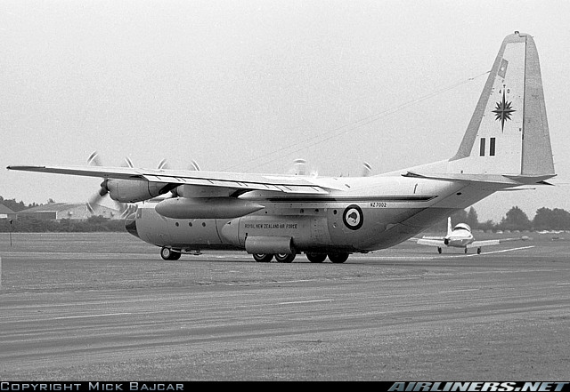 Hercules NZ7002 
Finningly, UK 
30th July 1977
Photo by Mick Bajcar
