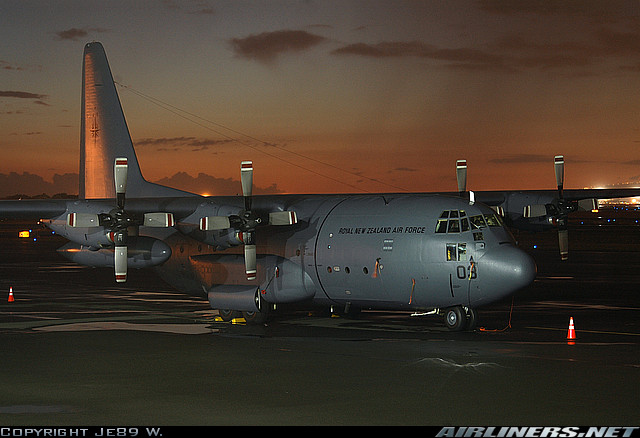 Hercules NZ7003 
Hickmam AFB Hawaii 
1st October 2005
Photo by Jerrold Wu