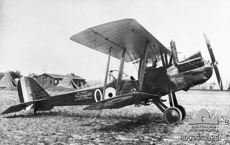 RE8 SERIAL NUMBER C2309, AIRCRAFT                            "O" OF OF NO 3 SQUADRON AUSTRALIAN                            FLYING CORPS. THIS AIRCRAFT                            "RANBY" WAS PRESENTED BY                            LIEUTENANT COLONEL SIR A E BINGHAM, BART,                            VD.                            P00355