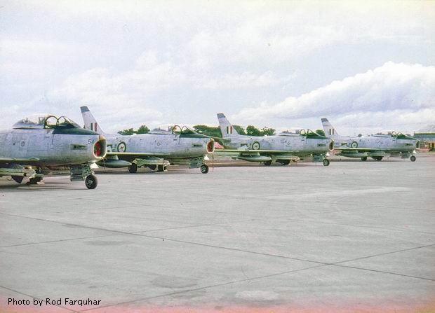 Sabre A94-954 and -974 on alert at Ubon 1966