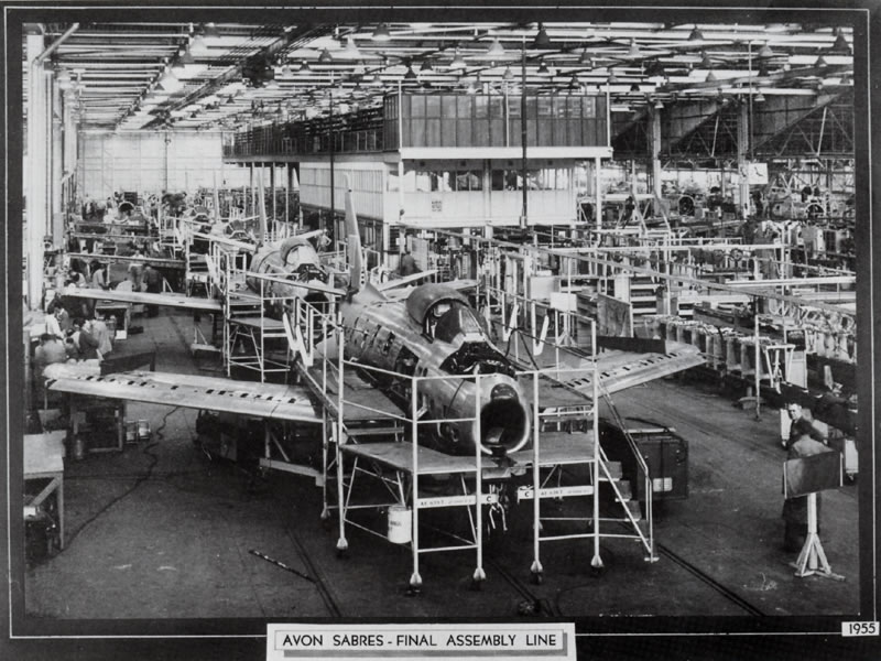 Sabre Assembly Line
Commonwealth Aircraft Corporation.