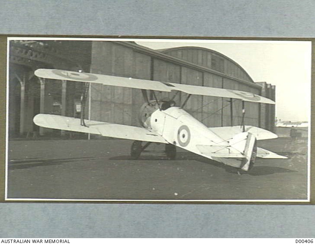 Camel 1.F.1 E7259 of Captain G F Malley of No. 5 (Training) Squadron, Australian Flying Corps (AFC) AWM D00406 via Brendan Cowan