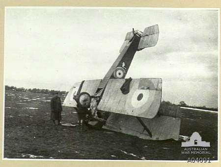 Sopwith Pup8 Sqn, AFC. Crashed at Leighterton, UK.