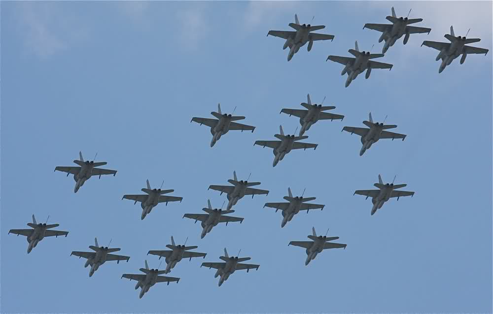 Super Hornet formation 21st October 2011 Photo by Mick Raftery