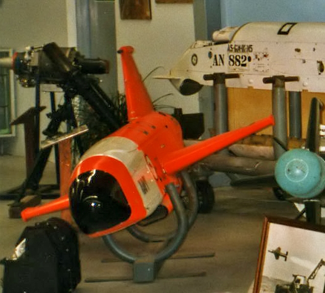 Turana drone 
(No Serial visible)
RAN Museum 
Spectacle Island Sydney 1999 
Photo Wal Nelowkin 
 (GAF Ikara AN 882 at right)